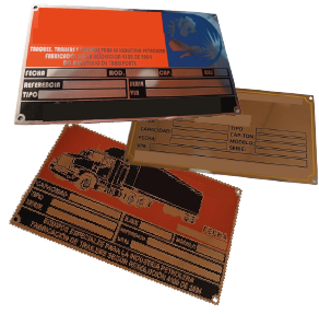 placas metalicas