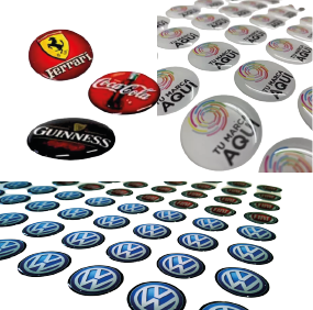 stickers resinados